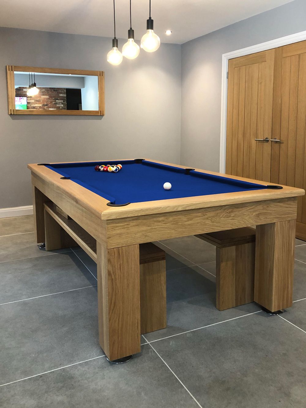 7ft Artisan pool dining table