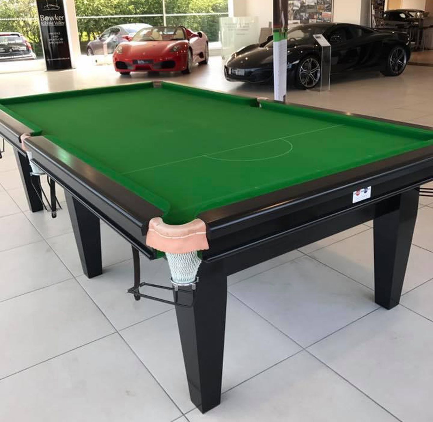 9ft Black Artisan Snooker Table