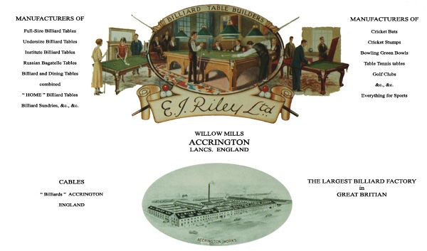 E.J Riley Advert